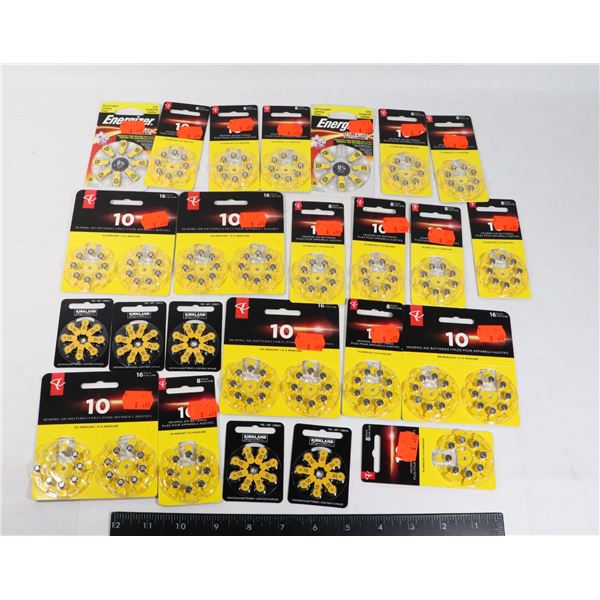 LARGE LOT OF ASSORTED HEARING AID BATTERIES