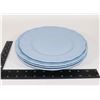 Image 1 : BLUE LUPIN CHINA 3 DINNERS PLATE, 1 LUNCH, STAMPED