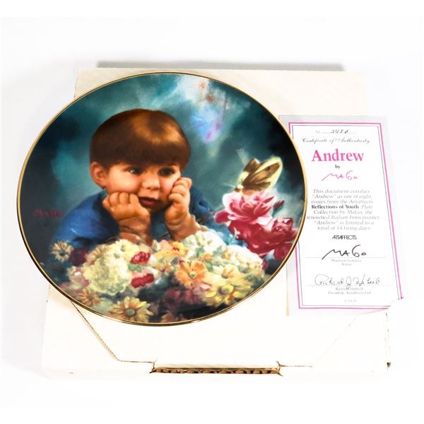 REFLECTIONS OF YOUTH COLLECTORS PLATE WITH IN