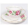 Image 1 : COLCLOUGH PINK ROSE PATTERN TEACUP AND SAUCER