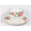 Image 1 : COLCLOUGH PINK ROSE PATTERN TEACUP AND SAUCER