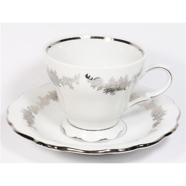 BAVARIA QUEEN ANNE TEACUP AND SAUCER