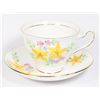 Image 1 : CLARE BONE CHINA TEACUP AND SAUCER