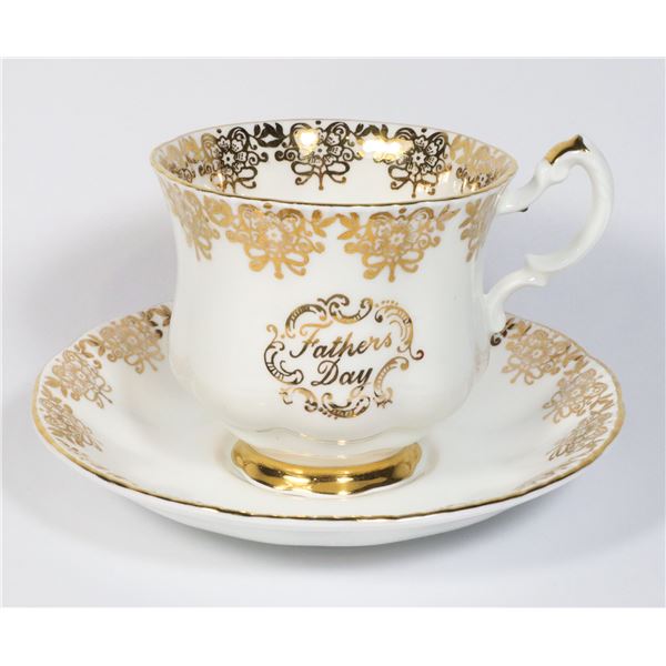 PARAGON TEACUP AND SAUCER "FATHERS DAY"