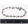 Image 1 : NEW SILVER TONE RHINESTONE BRACELET WITH EXTENDER