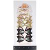 Image 1 : NEW 6 PCE SET GLITTER CAT BOW ALLIGATOR CLIP HAIR