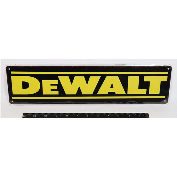 NEW DEWALT THEME METAL SIGN