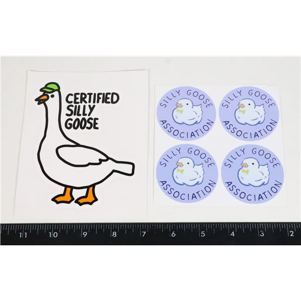 NEW SILLY GOOSE STICKERS/DECALS