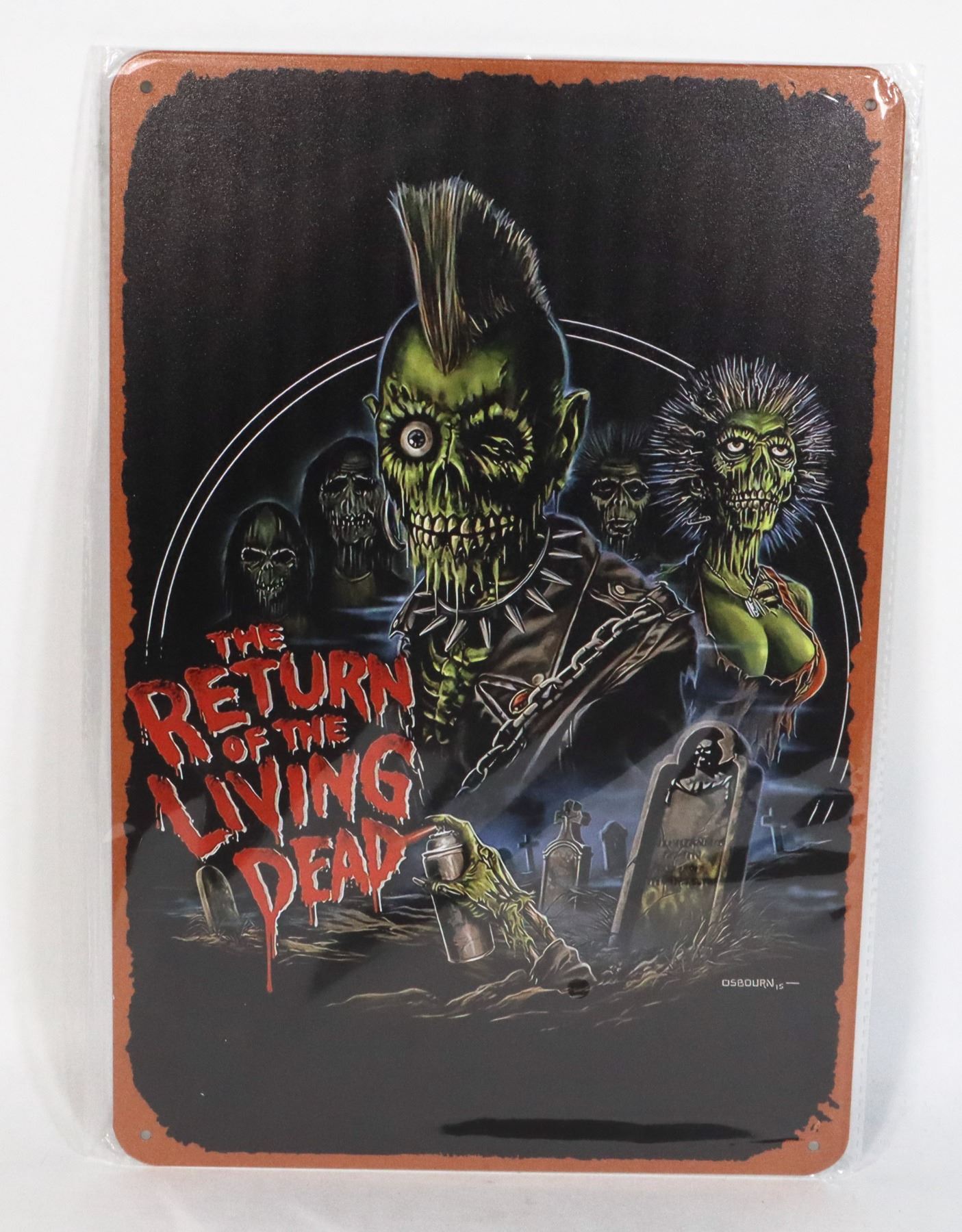 NEW THE RETURN OF THE LIVING DEAD METAL SIGN