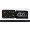 Image 1 : NEW 7PC POLYHEDRAL DICE SET IN METAL STORAGE BOX