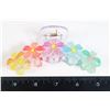 Image 1 : NEW MULTI-COLOR FLOWER CLAW HAIR CLIP
