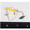 Image 1 : NEW CAT IN A YELLOW HAT WITH HIS CATCH BROOCH