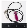 Image 1 : NEW SYNTHETIC MAGENTA FLORITE REPLICA  HEXAGONAL