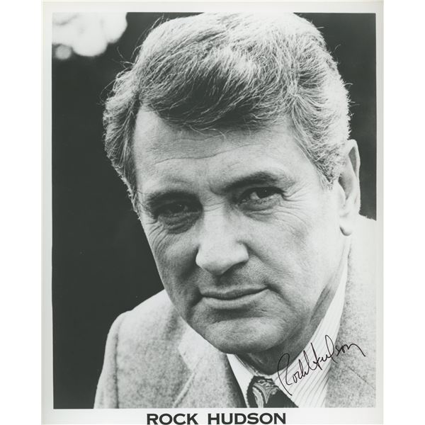 Rock Hudson signed  photo. GFA Authenticated