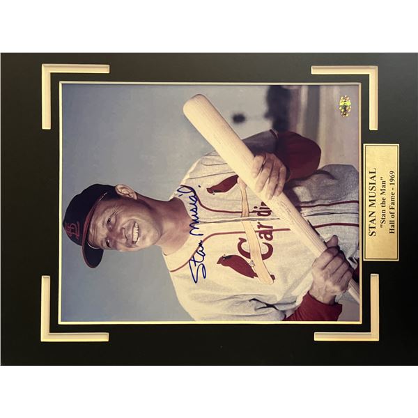 Stan Musial signed photo