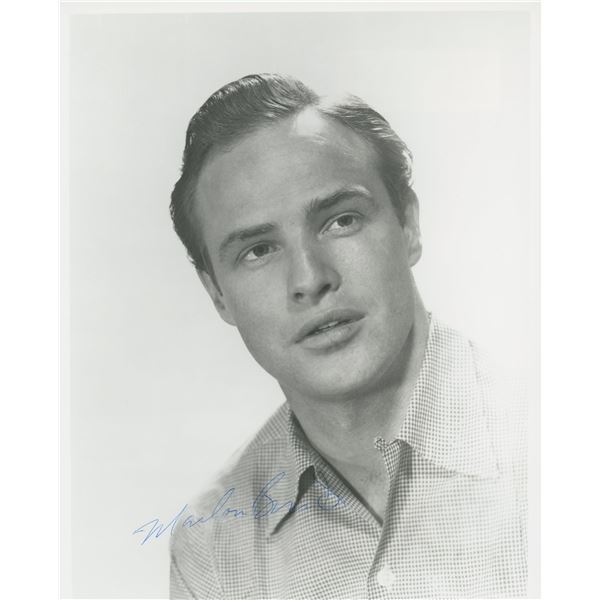 Marlon Brando signed photo. GFA Authenticated
