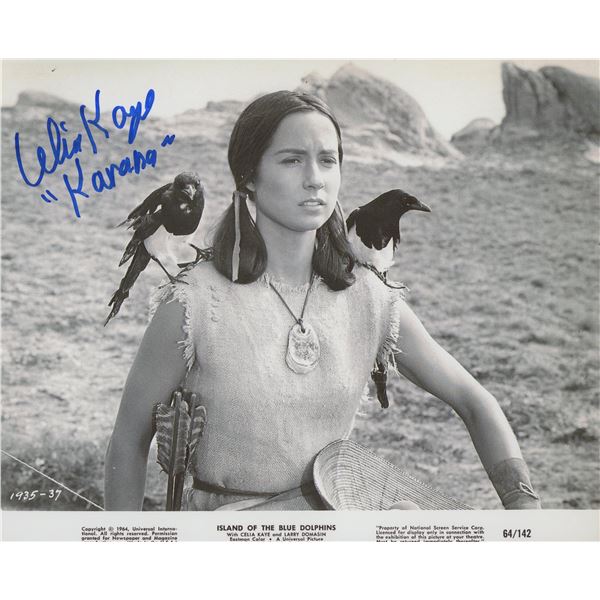 Island of the Blue Dolphins Celia Kaye signed movie photo