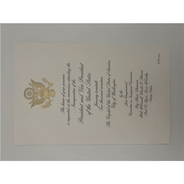 2017 Donald Trump Presidential Inauguration Invitation set