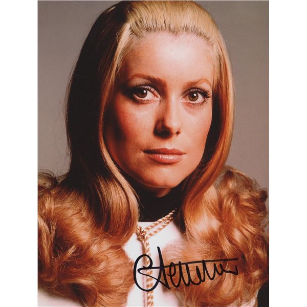 Catherine Deneuve signed photo. GFA Authenticated