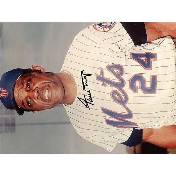 Willie Mays signed photo