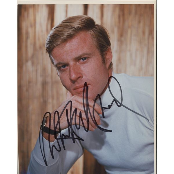 Robert Redford signed photo. GFA Authenticated