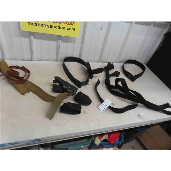 8 Gun  Slings, Belt, Holster, Ammo Pouch 