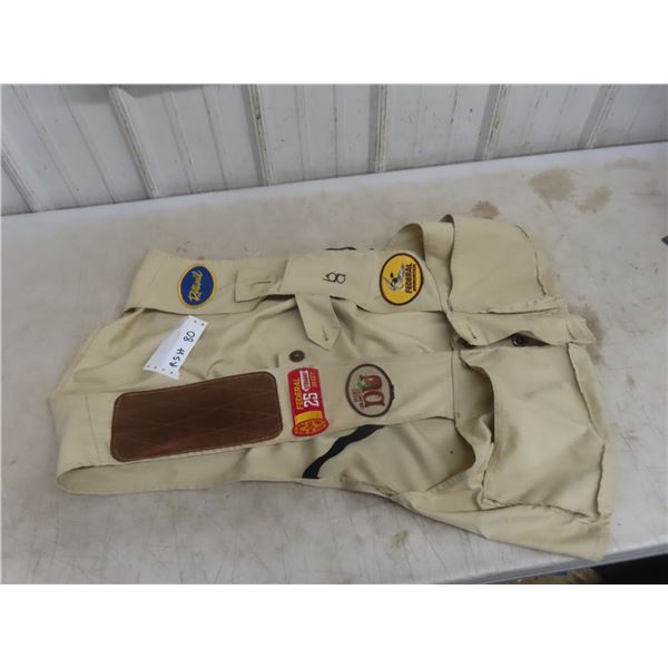 Vintage Shooting Vest with Hunting Related 
