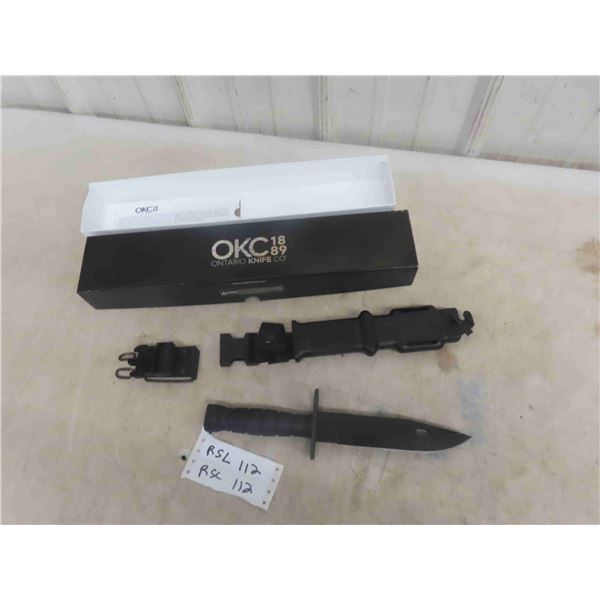 Model M-9 Bayonet with Scabbard (New with Box) Total
