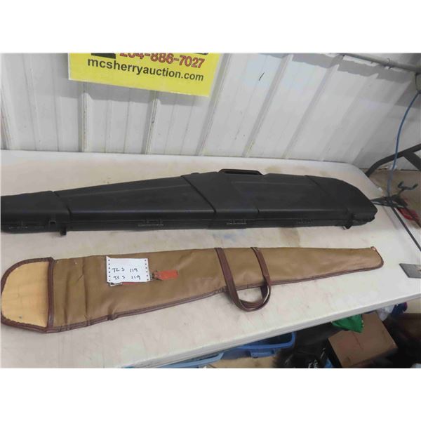 2 Gun Cases (1) Hard, (1) Soft 