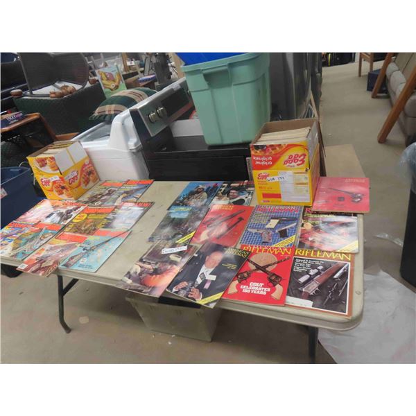 120 Magazines:  American Rifleman/Guns+Ammo