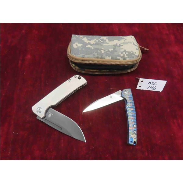 2 Kizer Foldiing Knife Blade Length