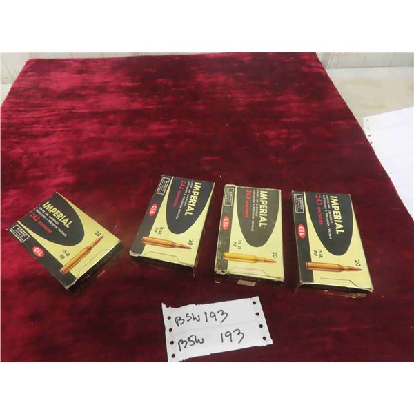 (80 Rounds) CIL 243 Win Ammo **MUST PROVIDE PROOF 
