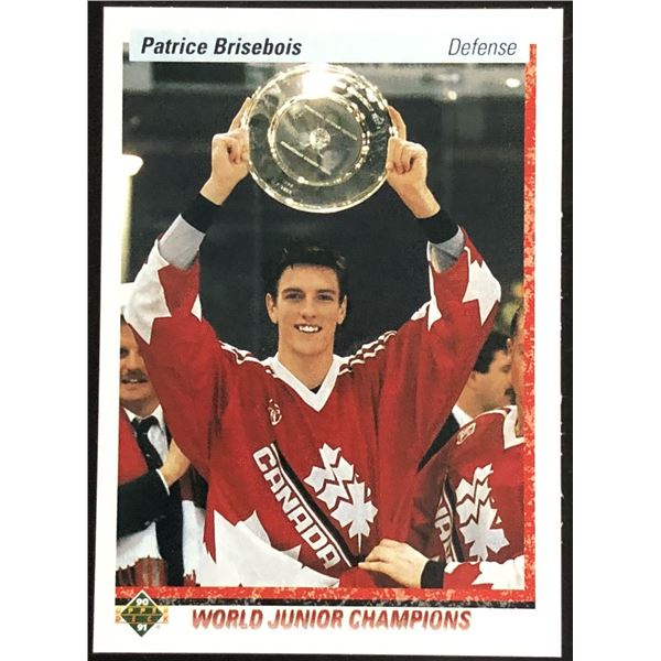 1990-91 UPPER DECK PATRICE BRISEBOIS ROOKIE CARD