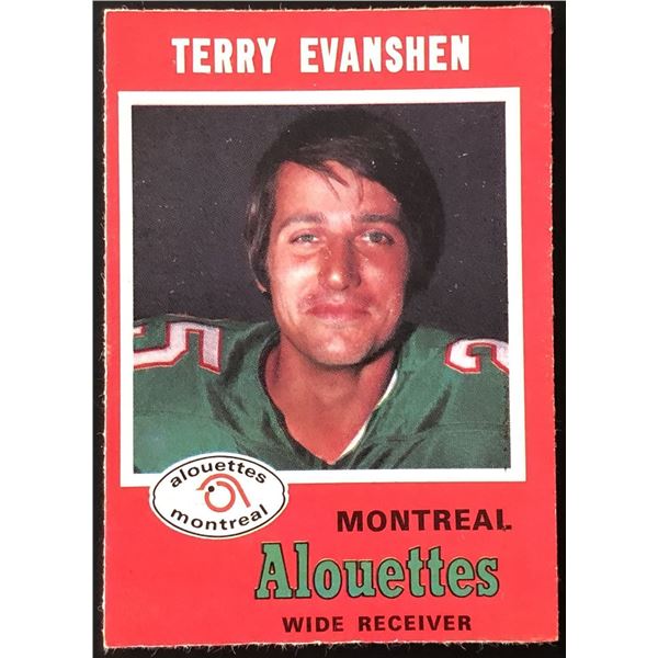 1971 O-PEE-CHEE TERRY EVANSHEN (HOF)