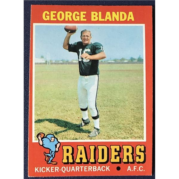 1971 TOPPS GEORGE BLANDA (HOF)