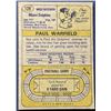 Image 2 : 1974 TOPPS PAUL WARFIELD  (HOF)