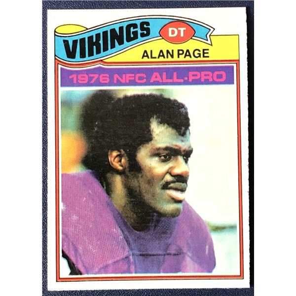 1977 TOPPS ALAN PAGE (HOF)