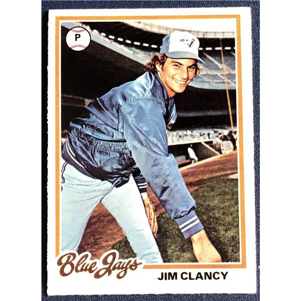 1978 O-PEE-CHEE JIM CLANCY ROOKIE CARD