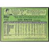 Image 2 : 1982 TOPPS LEE SMITH (HOF) ROOKIE CARD