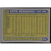 Image 2 : 1987 TOPPS KEITH HERNANDEZ (HOF)