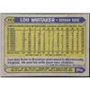 Image 2 : 1987 TOPPS LOU WHITAKER