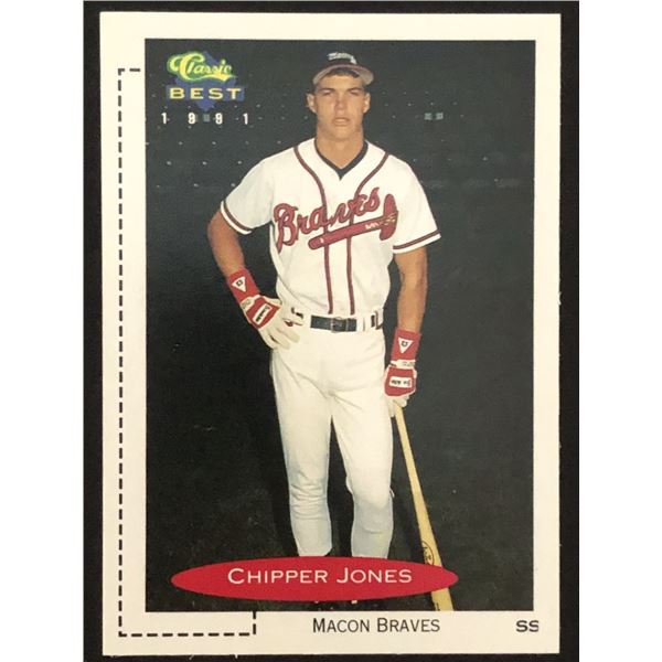 1991 CLASSIC CHIPPER JONES (HOF) ROOKIE CARD