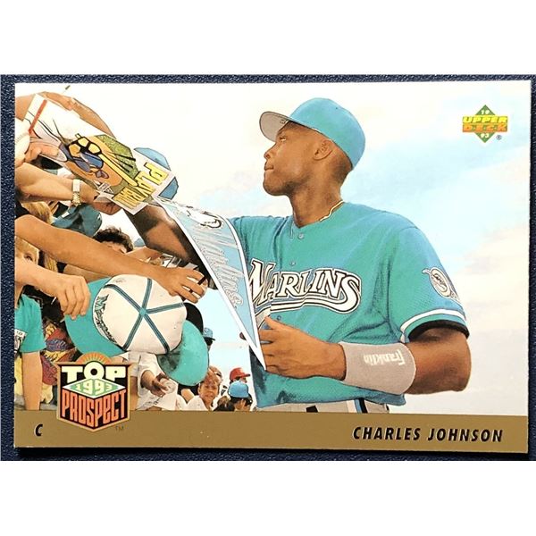 1993 UPPER DECK CHARLES JOHNSON ROOKIE CARD