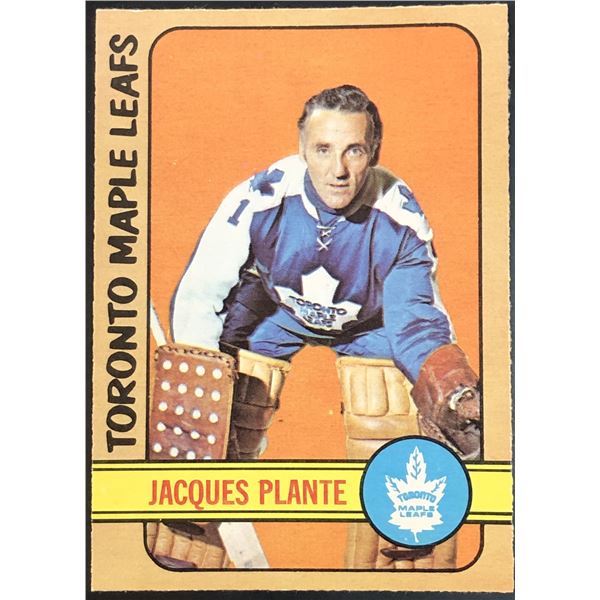 1972-73 O-PEE-CHEE JACQUES PLANTE (HOF)