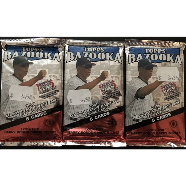 2005 TOPPS BAZOOKA BASEBALL FOIL PACKS (3)