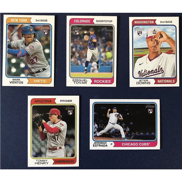 2023 TOPPS HERITAGE BASEBALL ROOKIE CARDS