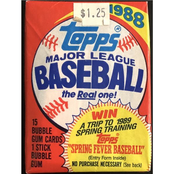 1988 TOPPS BASEBALL WAX PACK