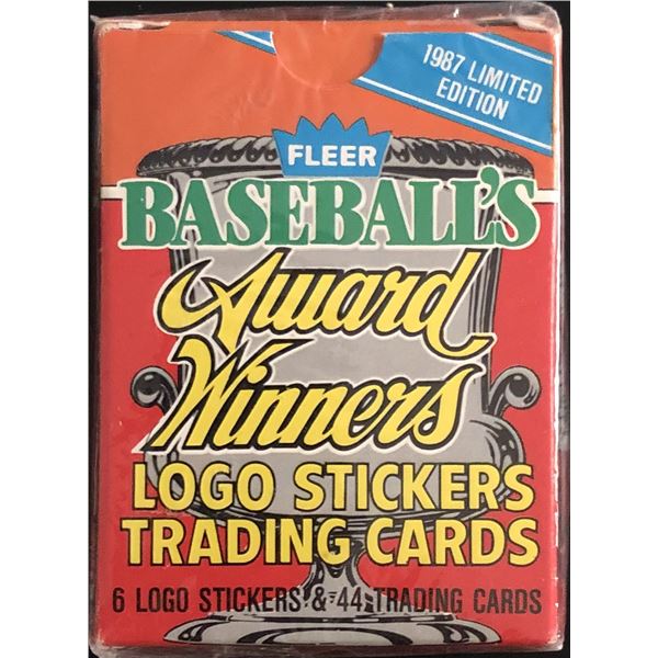 1987 FLEER BASEBALL AWARD WINNERS BOX SET