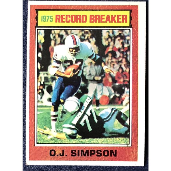 1976 TOPPS O.J. SIMPSON (HOF) RB