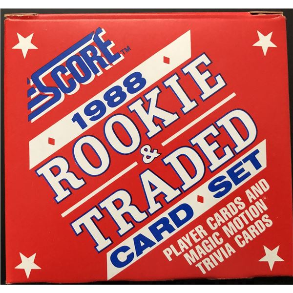 1988 SCORE BASEBALL ROOKIE & TRADED SET
